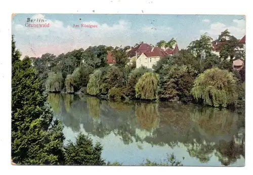 1000 BERLIN - GRUNEWALD, Am Königsee, 1913