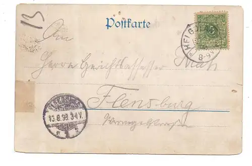2192 HELGOLAND, Berggesichter Killinger 1898, Mängel Nadellöcher, hinterklebt