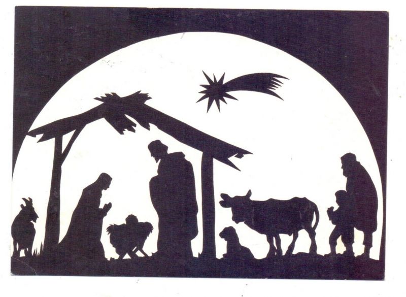 RELIGION - KRIPPE, Schattenbild Nr. 615696073 - oldthing ...