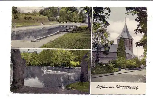 5143 WASSENBERG, Freibad, Kirche, Teich, 1959