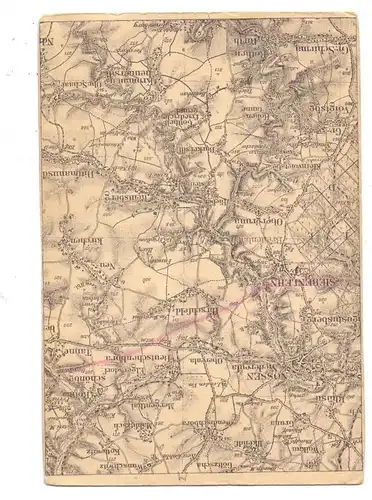 0-8251 NOSSEN, Landkarte Nossen und Umgebung, 1931