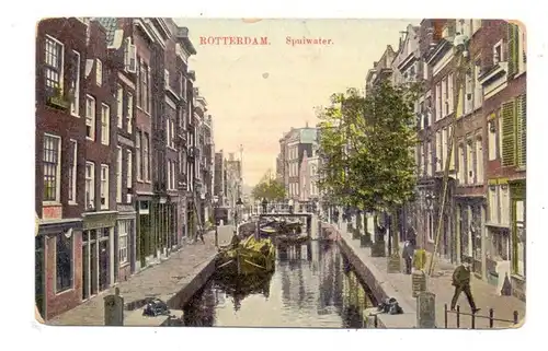 NL - ZUID-HOLLAND - ROTTERDAM, Spuiwater, 1918, deutsche Feldpost, Zensur