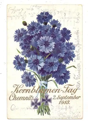 0-9000 CHEMNITZ, Kornblumen-Tag, 2.September 1913