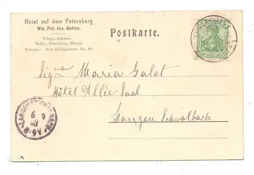5330 KÖNIGSWINTER, Hotel auf dem Petersberg, 1903