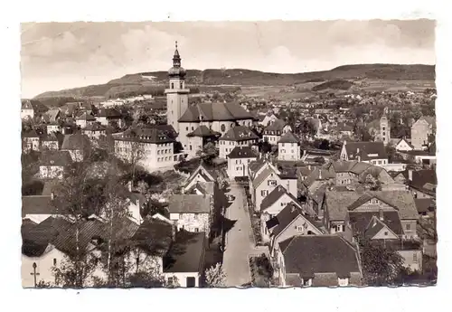 7080 AALEN, Blick zur Salvatorkirche, 1955