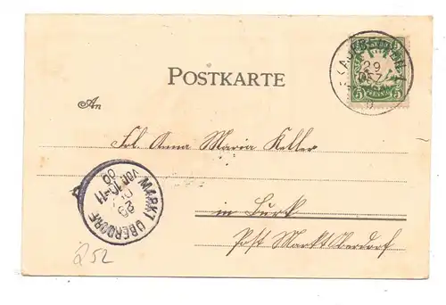 8950 KAUFBEUREN, Lithographie, 1900, Kloster, Gottselige Creszentia, Geburtshaus