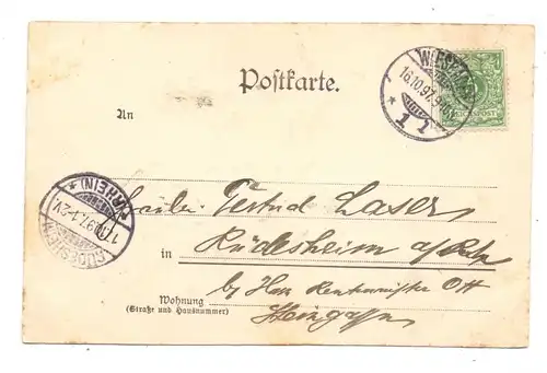 6200 WIESBADEN, Enthüllung des Kaiser Friedrich Denkmals, Oktober 1897