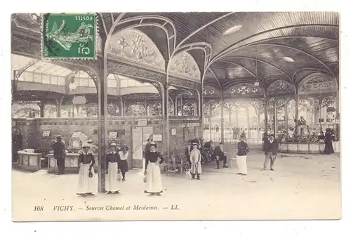 F 03200 VICHY, Sources  Chomel et Mesdames, 1911, Louis Levy # 168