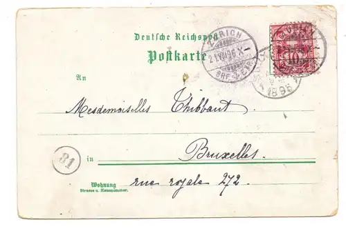 7847 BADENWEILER, Lithographie 1896, Hotel Sommer, Hotel Römerbad, Gesamtansicht