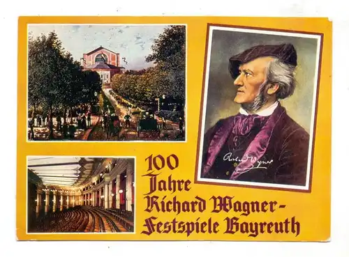 8580 BAYREUTH, 100 Jahre Richard Wagner Festspiele Bayreuth