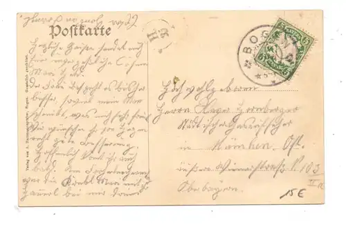 8443 BOGEN, Pfingstgruss vom Bogenberg, 1909