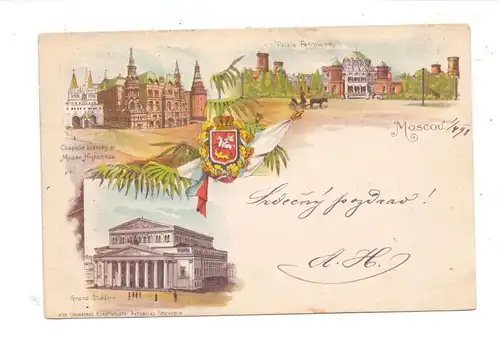 RU 101000 MOSKWA / MOSKAU, Lithographie 1898