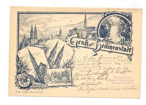 0-5630 HEILIGENSTADT, Gruß aus..., 1895, frühe Karte
