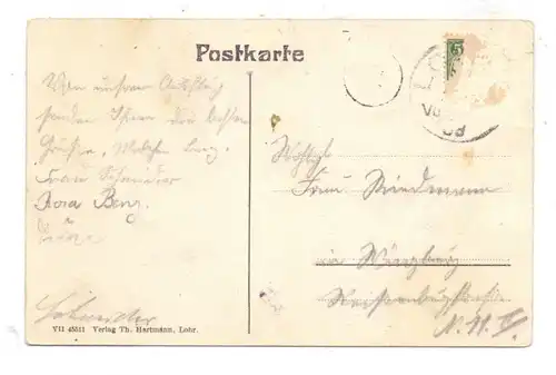 8770 LOHR - MARIABUCHEN, Gruss vom Wallfahrtsort, 1909