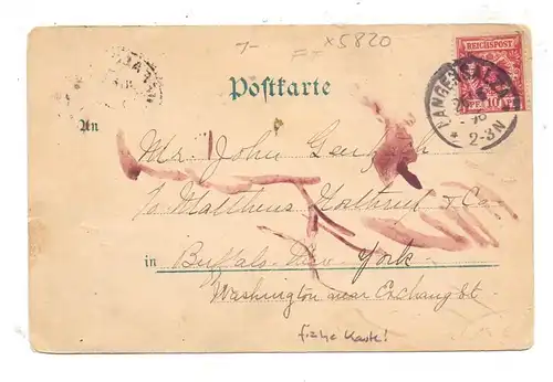 0-5820 BAD LANGENSALZA, Gruss aus... Litho, 1896, frühe Karte