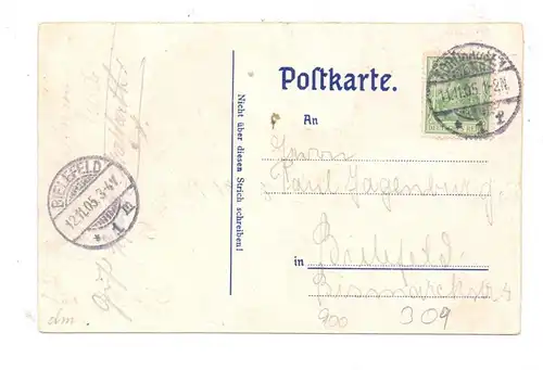 0-5500 NORDHAUSEN, Gruss vom Märtensabend zu Nordhausen, "Onkel ißt alles auf", 1905