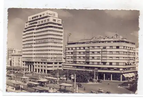 MAROC - CASABLANCA, Place de France, Bus terminal