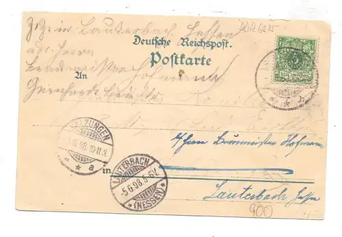 0-6056 SCHLEUSINGEN - ST. KILIAN, Gruss aus Stutenhaus, Lithographie 1898