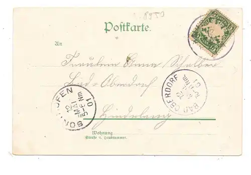 8953 KAUFBEUREN, Die heilige Crescentia, Geburtshaus, 1901