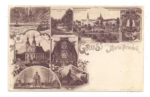 CZ 73801 FRYDEK / MARIA FRIEDEK, Lithographie 1898, Wallfahrtsort