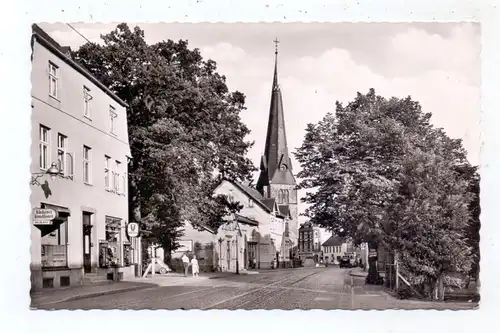 4800 BIELEFELD - BRACKWEDE, Hauptstrasse mit Kirche, 1960