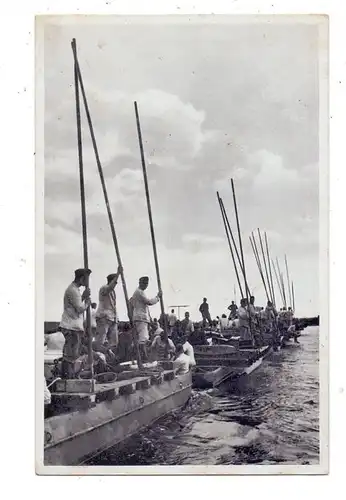 MILITÄR - 2. Weltkrieg,Unsere Wehrmacht, Bau einer Ponton-Brücke