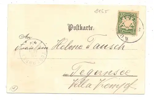 8165 FISCHBACHAU, Wallfahrtspredigt zu Birkenstein-Kanzel, 1900