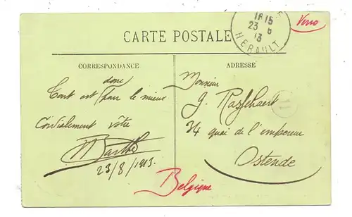 F 34200 SETE / CETTE, Le Quai Bosc, Tram, 1913, Louis Levy # 51