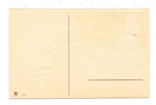 TIERE - SCHWEINE / Pics / Porcs / Varkens / Maiali / Cerdos, Nachtwächterschwein und Feiernde, Präge-AK, embossed,relief
