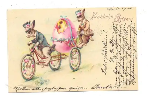 OSTERN - Eierfahrrad, 1900
