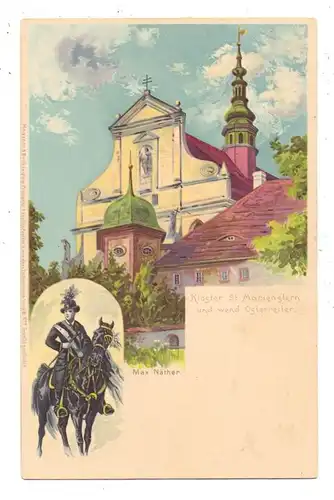 0-8291 PANSCHWITZ - KUCKAU, Kloster St. Marienstern, Wendischer Osterreiter, Künstler-Karte Max Näther, Meissner & Buch