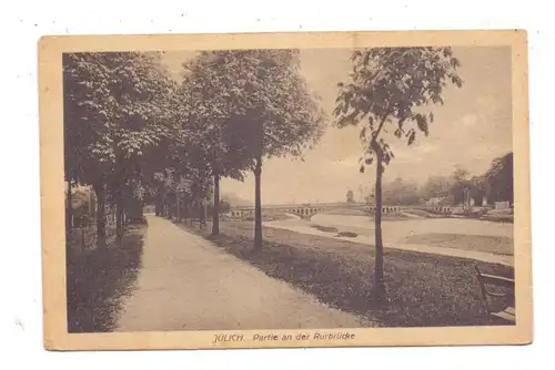 5170 JÜLICH, Partie an der Rurbrücke, 1921