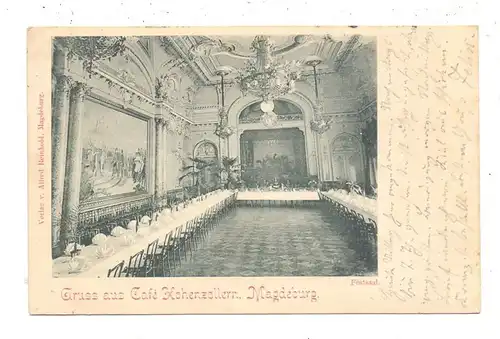 0-3000 MAGDEBURG, Cafe Hohenzollern, Festsaal, 1899