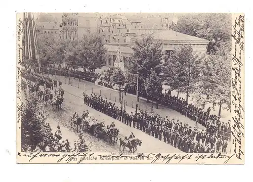 5100 AACHEN, Ereignis, Besuch des Deutschen Kaiserpaares 1902, Am Elisenbrunnen