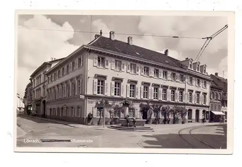 7850 LÖRRACH, Ecke Adolf Hitler - Turmstrasse, Gasthaus zum Hirschen