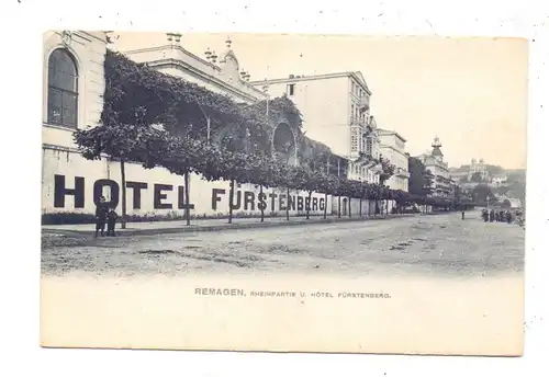 5480 REMAGEN, Hotel Fürstenberg, ca. 1905