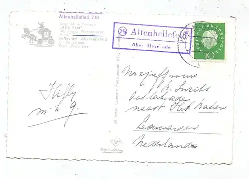 5768 SUNDERN - ALTENHELLEFELD, Ortsansicht, Landpost-Stempel, 1961