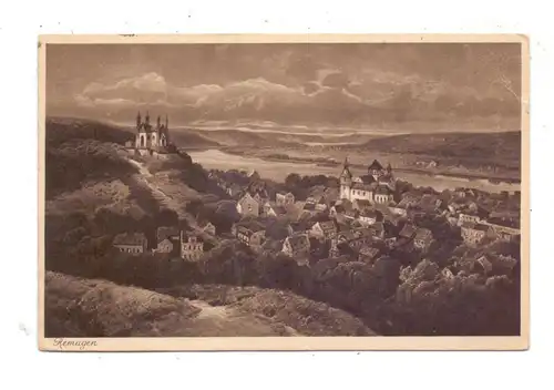 5480 REMAGEN, Gesamtansicht, Künstler-Karte, franz. Post