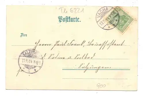 0-6223 UNTERBREIZBACH - PFERDSDORF, Lithographie, Pfarrhaus, Kirche, Ortsansicht