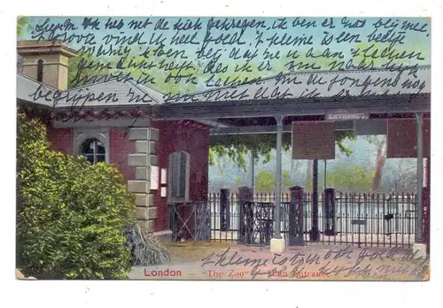 UK - ENGLAND - LONDON, Zoo, Main Entrance, 1908