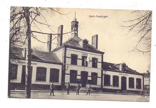 F 51490 PONTFAVERGER, Mairie et Ecoles / Deutsches Lazarett, deutsche Feldpost