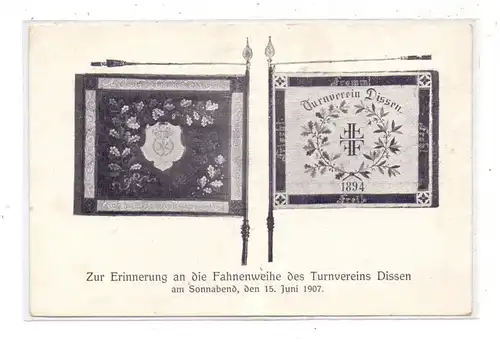 4503 DISSEN, Fahnenweihe des Turnvereins, 1907