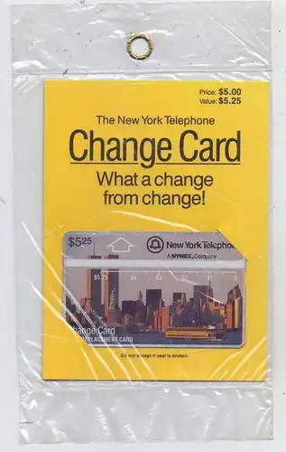 USA - NEW YORK, The New York Telephone Change Card, Original verpackt, 5,25 $