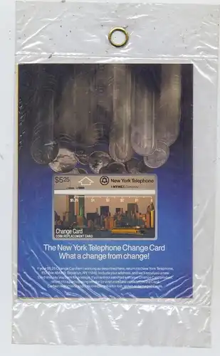 USA - NEW YORK, The New York Telephone Change Card, Original verpackt, 5,25 $