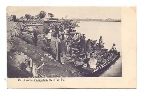 RU 692500 USSURIJSK, angelandete Fischer, 1905