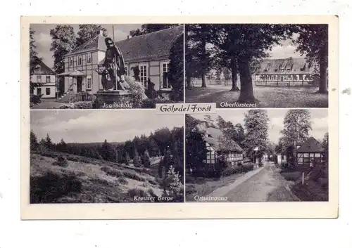 3139 GÖHRDE, Oberförsterei, Ortseingang.., Landpoststempel "Pommoissel über Dahlenburg", 1959