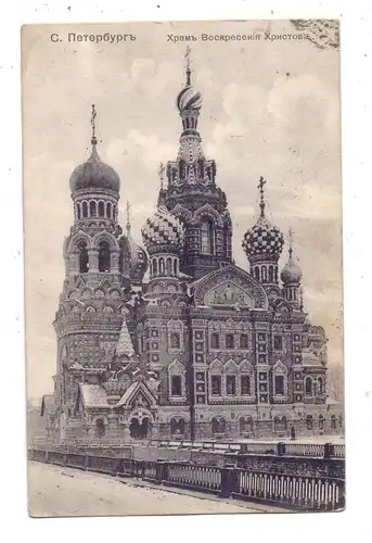 RU 190000 SANKT PETERSBURG, Orthodoxe Kirche "Des Erlösers auf Verschüttetes Blut", 1907