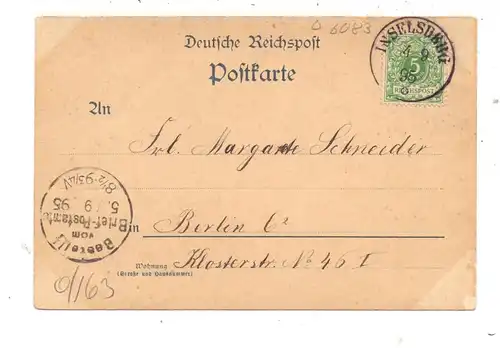 0-6083 BROTTERODE, Gruß vom Inselsberg, 1895, frühe Karte, gut erhalten