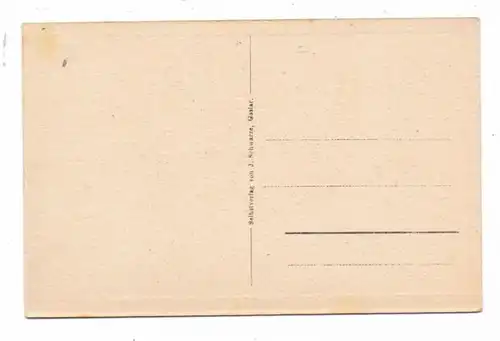 3380 GOSLAR, Alt-Goslar, Künstler-Karte J.Schwarze, Am Schuhhof, min. fleckig