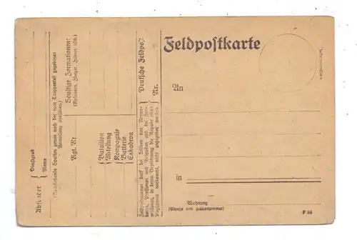 F 80100 ABBEVILLE, 1. Weltkrieg, Gefangenen Lager, Feldpostkarte